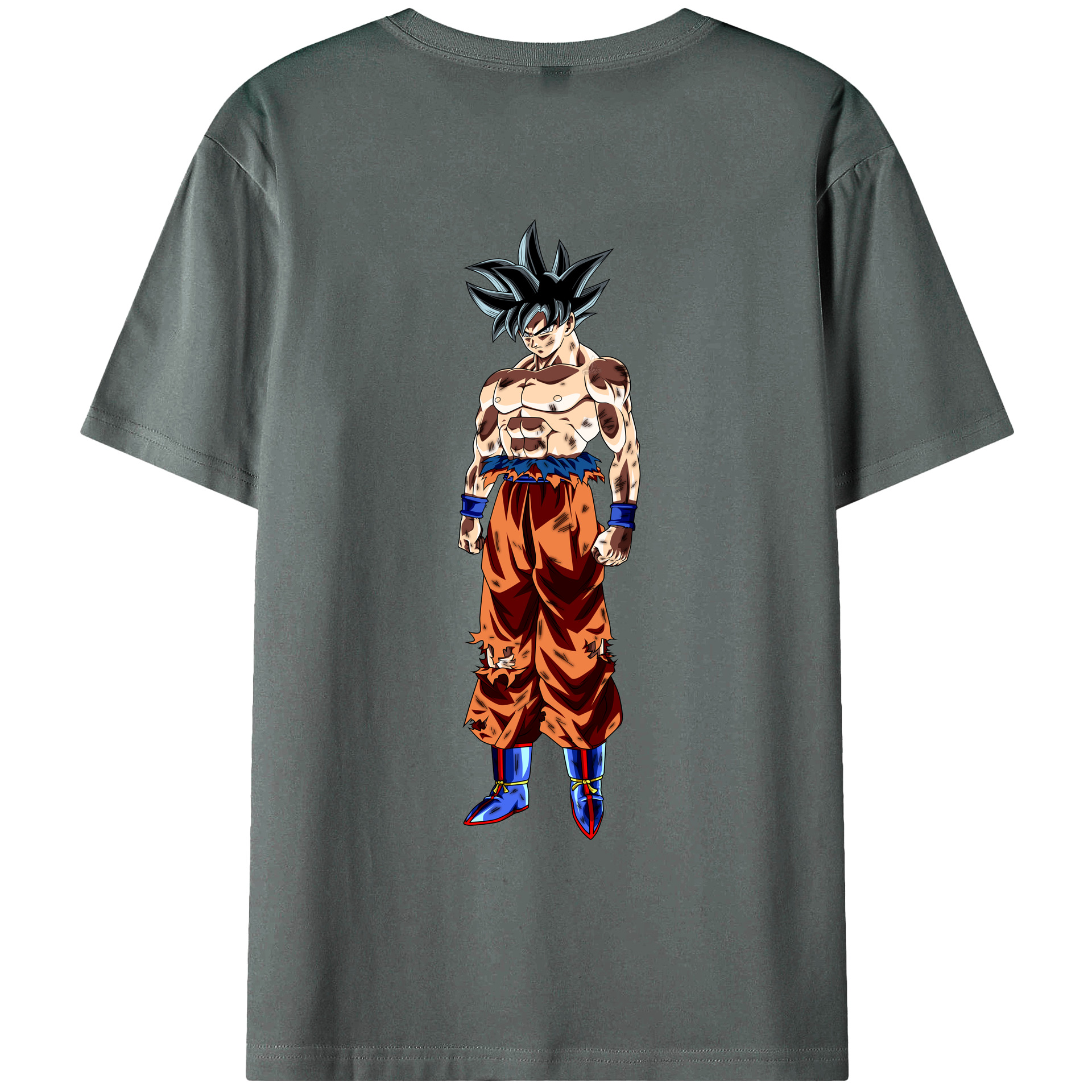 （画像用） ドラゴンボール 孫悟空（そん ごくう）Son Goku カカロット DRAGON BALL Kakarotto 綿100％ メンズ半袖Tシャツ（バックプリント） 通気性